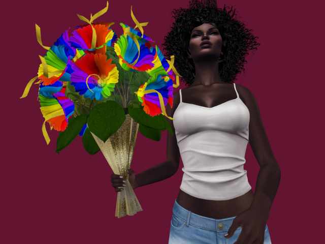 Sphere Colored flowers bouquet