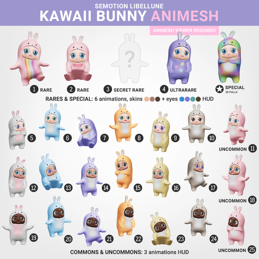 SEmotion Libellune Kawaii Bunny #22