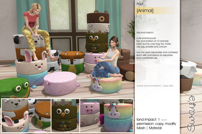 Sway's [Animal] Pouf