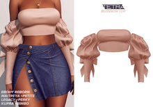 TETRA - Blossom - Puff Sleeve Top (Peach)