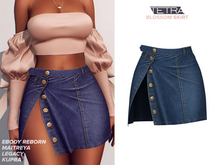 TETRA - Blossom - Denim Skirt (Storm)