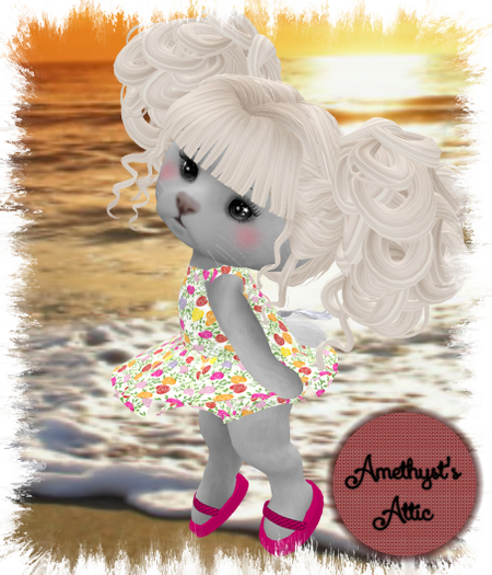 AA-Flowered Swimsuit and Sandals-Dinkies