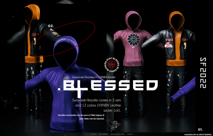 -[B]- Blessed RUDE S Hoodie.