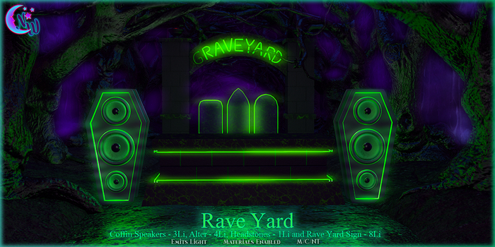 *NeverWish* Rave Yard - Green