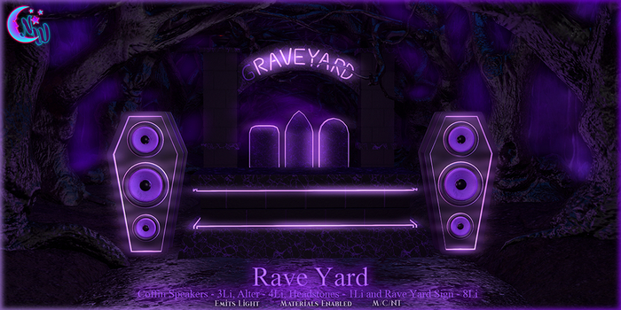 Second Life Marketplace - *NeverWish* Rave Yard - Lilac