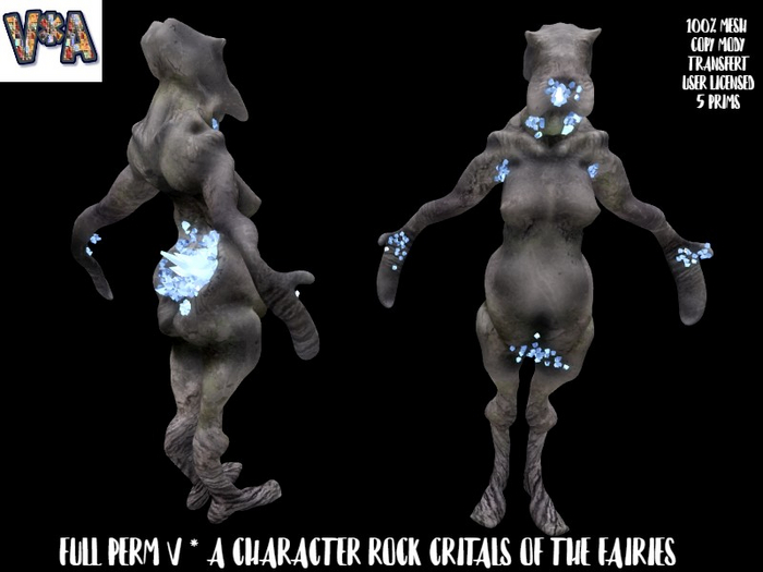 FULL PERM V  A CHARACTER ROCK CRITALS OF THE FAIRIES