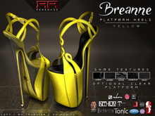 [Renegade] Breanne Platform Heels - Yellow