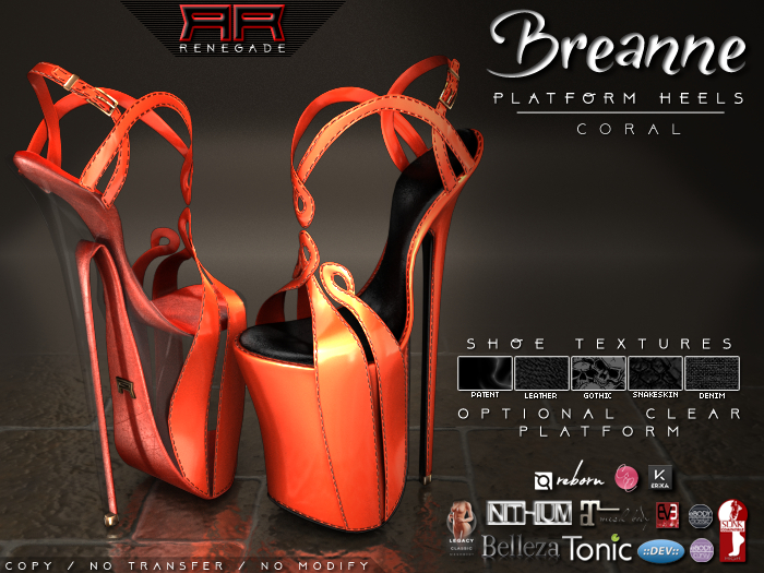 [Renegade] Breanne Platform Heels - Coral
