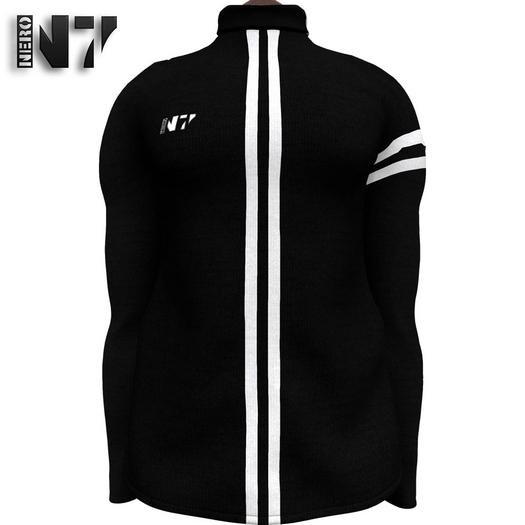 Nero - Stripped Turtleneck - Black