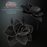 POISON ROUGE Small Affair Headpiece - Black/Silver
