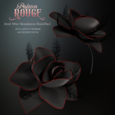 POISON ROUGE Small Affair Headpiece - Black/Red