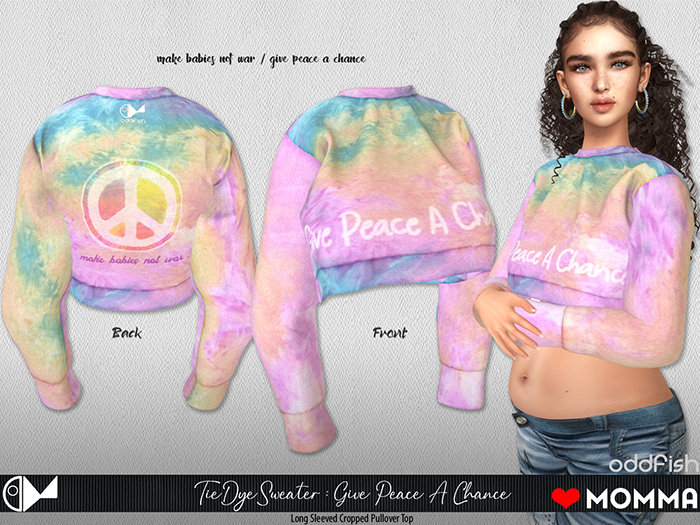 ODd TieDye Sweater : Give Peace A Chance (Special Edition)