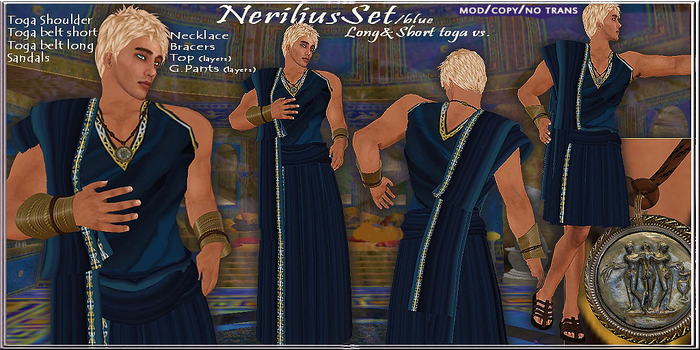 Nerilius Toga Set -T.E.D/Blue