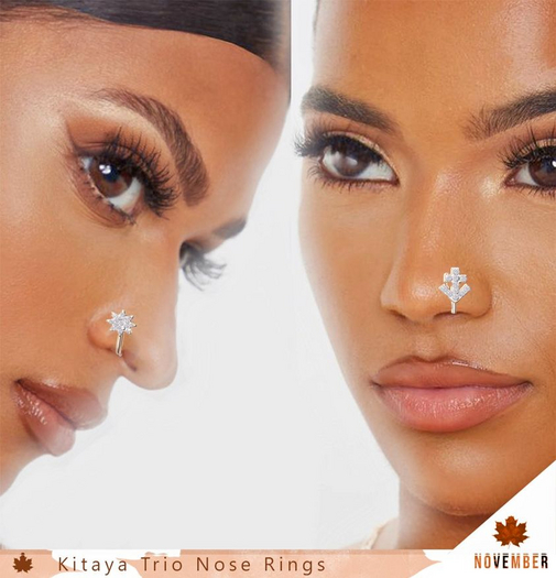 Nov-Kitaya Nose Trio Rings (G)