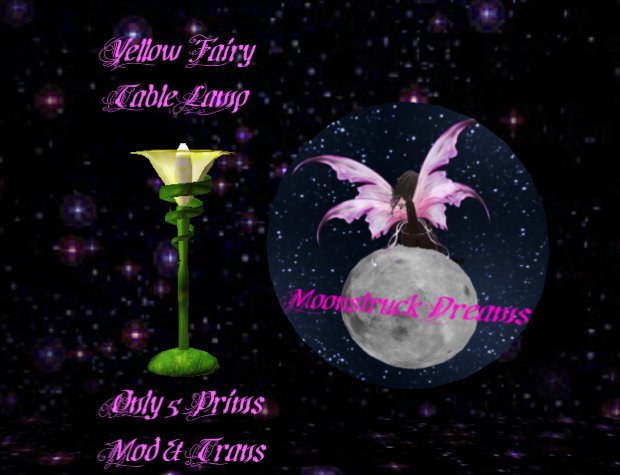 Yellow Fairy Table Lamp