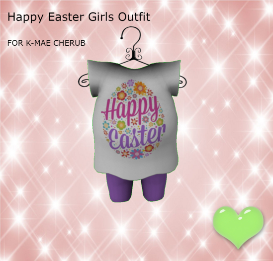 *HEB*Happy Easter Girls Outfit