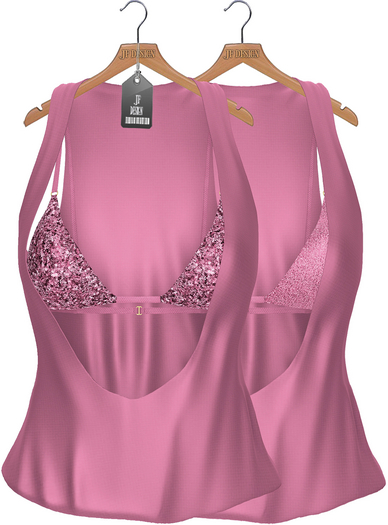 JF Design - Amelia Top/Bra - PaleVioletRed