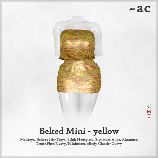 ~AC Belted Mini - yellow