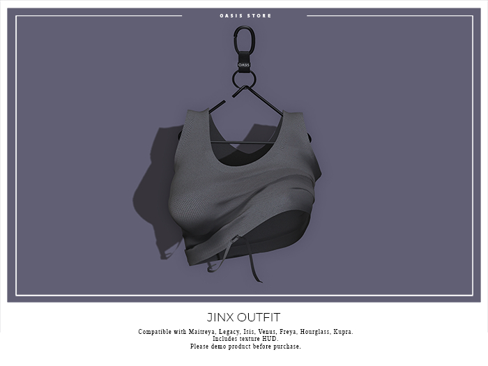 Oasis - Jinx Top - DARK GRAY