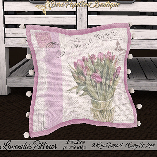 DPB Lavendar Pillows - No 8