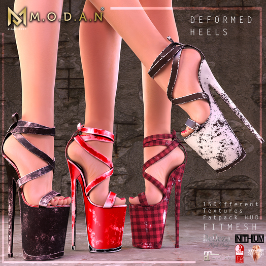[ M.O.D.A.N ] Deformed Heels/MAITREYA/BELLEZA/SLINK/KUPRA/LEGACY