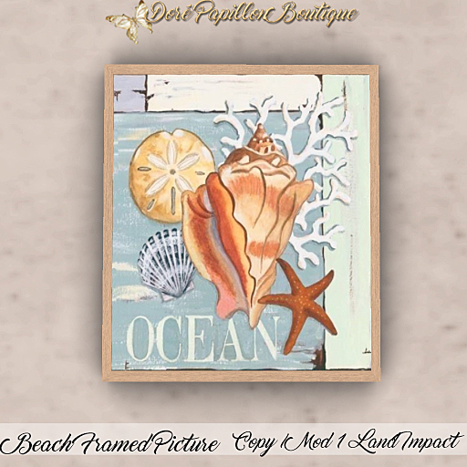 DPB Beach Framed Picture - No 7