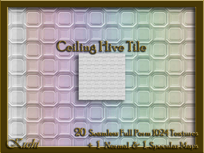 Ceiling Hive Tile Textures