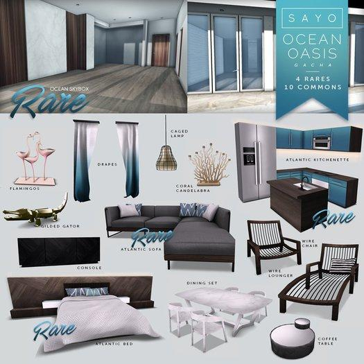 SAYO - Ocean Oasis Gacha - Atlantic Sofa RARE