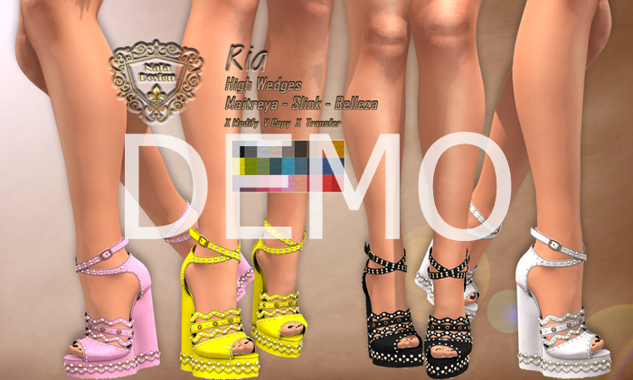 DEMO - Nala Design -  Ria Wedges - Mesh Bodies