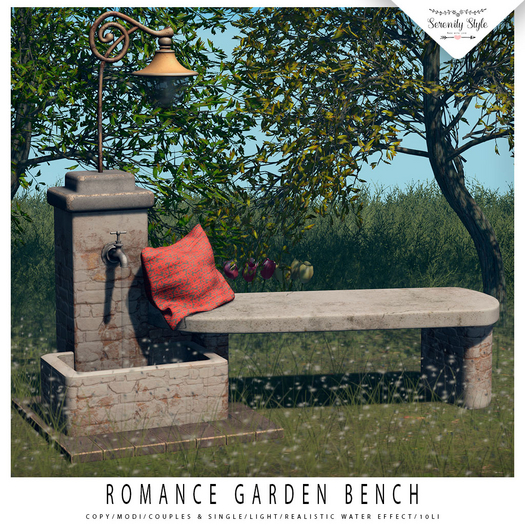 Serenity Style- Romance Garden Bench  