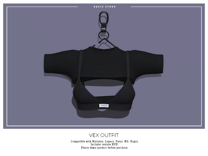 Oasis - Vex Top - BLK