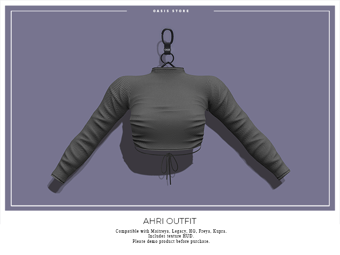 Oasis - Ahri Top - DARK GRAY
