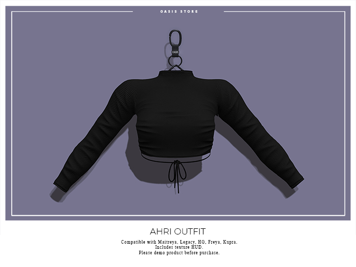 Oasis - Ahri Top - BLK