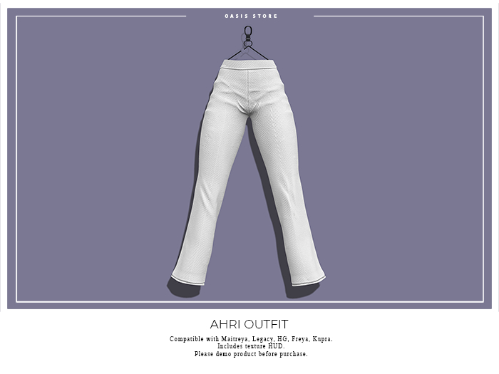 Oasis - Ahri Pant - WHT