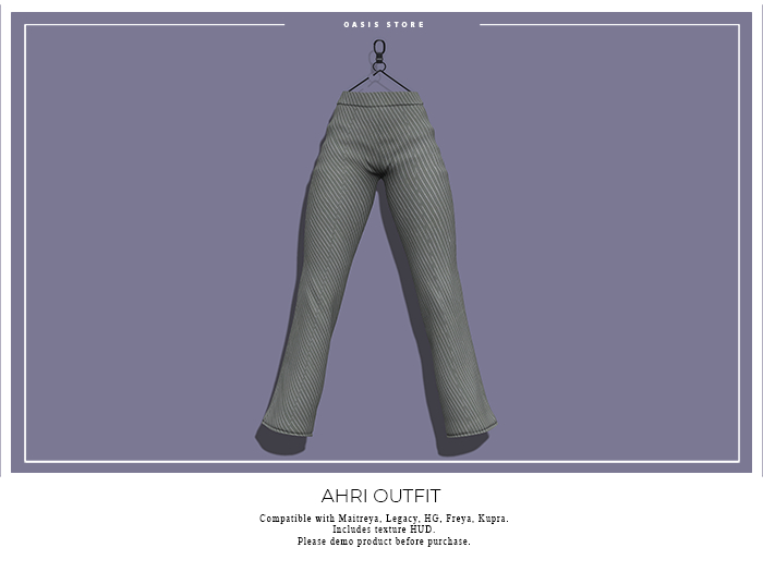 Oasis - Ahri Pant - GRAY STRIPES