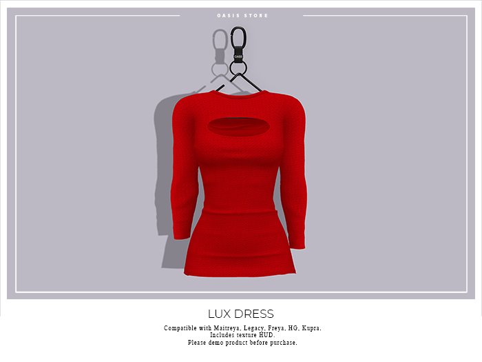 Oasis - Lux Dress - RED