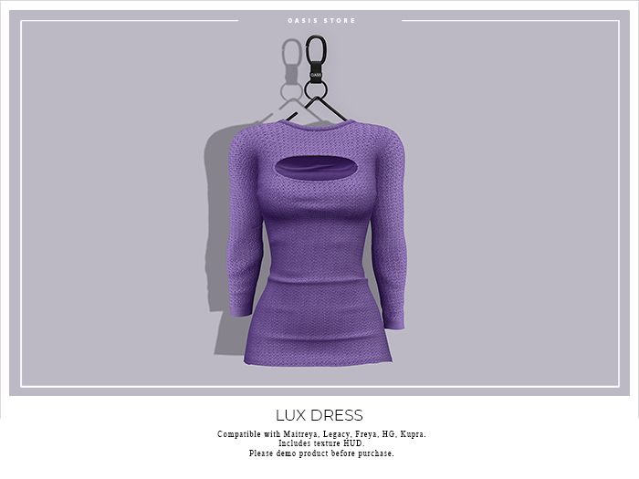 Oasis - Lux Dress - PURPLE