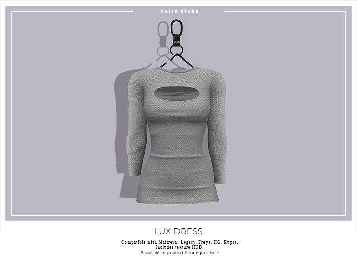 Oasis - Lux Dress - GRAY v2
