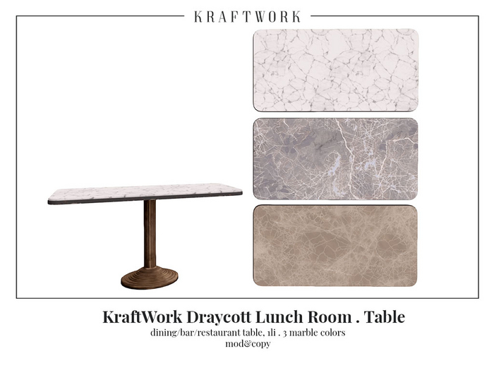 KraftWork Draycott Lunch Room . Table (Add Me)
