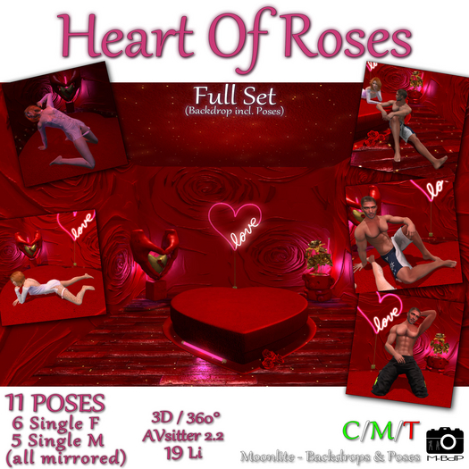 M-BdP :: Heart Of Roses - Full Set (BD incl. Poses)