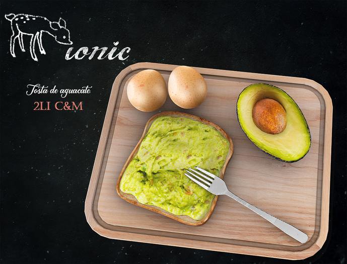ionic : Tosta de aguacate