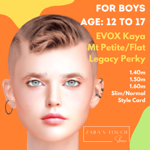 For Boys - age 12 to 17 - Zara's Touch