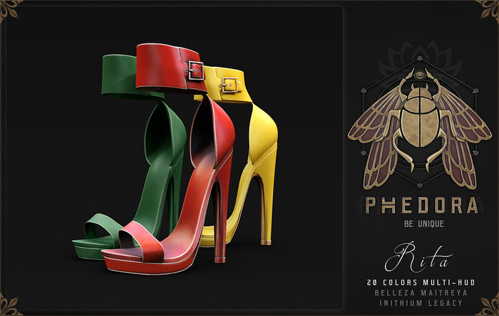 Phedora ~ Rita Heels ~ 20Colors Fatpack