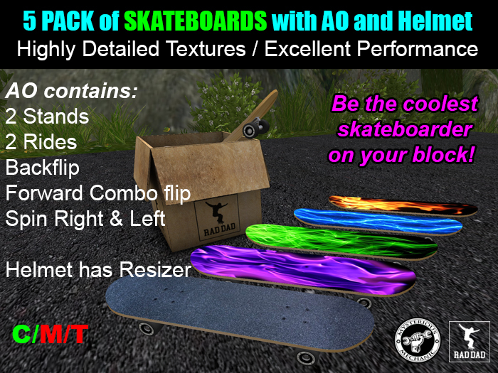 RAD DAD SKATEBOARDS 5 Pack