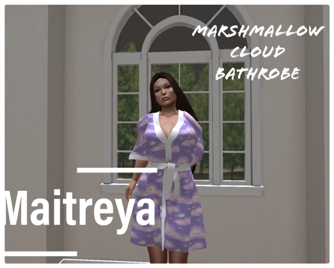 Marshmallow cloud bathrobe 