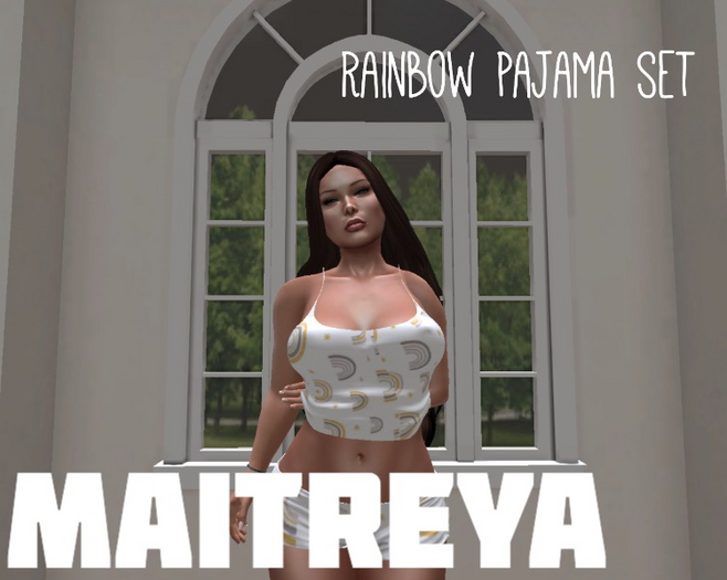 Rainbow pajama set