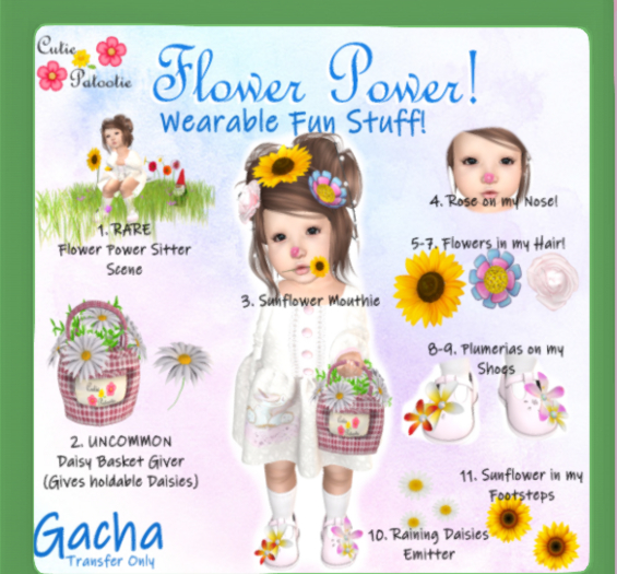 01 ::CP:: Flower Power Sitter (Boxed) RARE