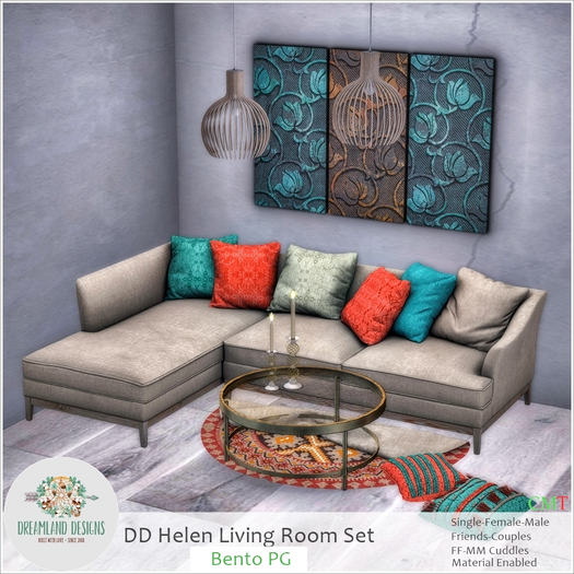 DD Helen Living Room Set PG /ADD