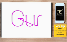 G.O.A.T. NEON BLINKING SIGN - GUR