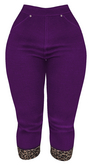 The Annex - Alice Capris - Purple